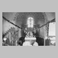 051-0054 Der geschmueckte Innenraum der Kapelle in Koellmisch Damerau zum Erntedankfest 1935 .JPG